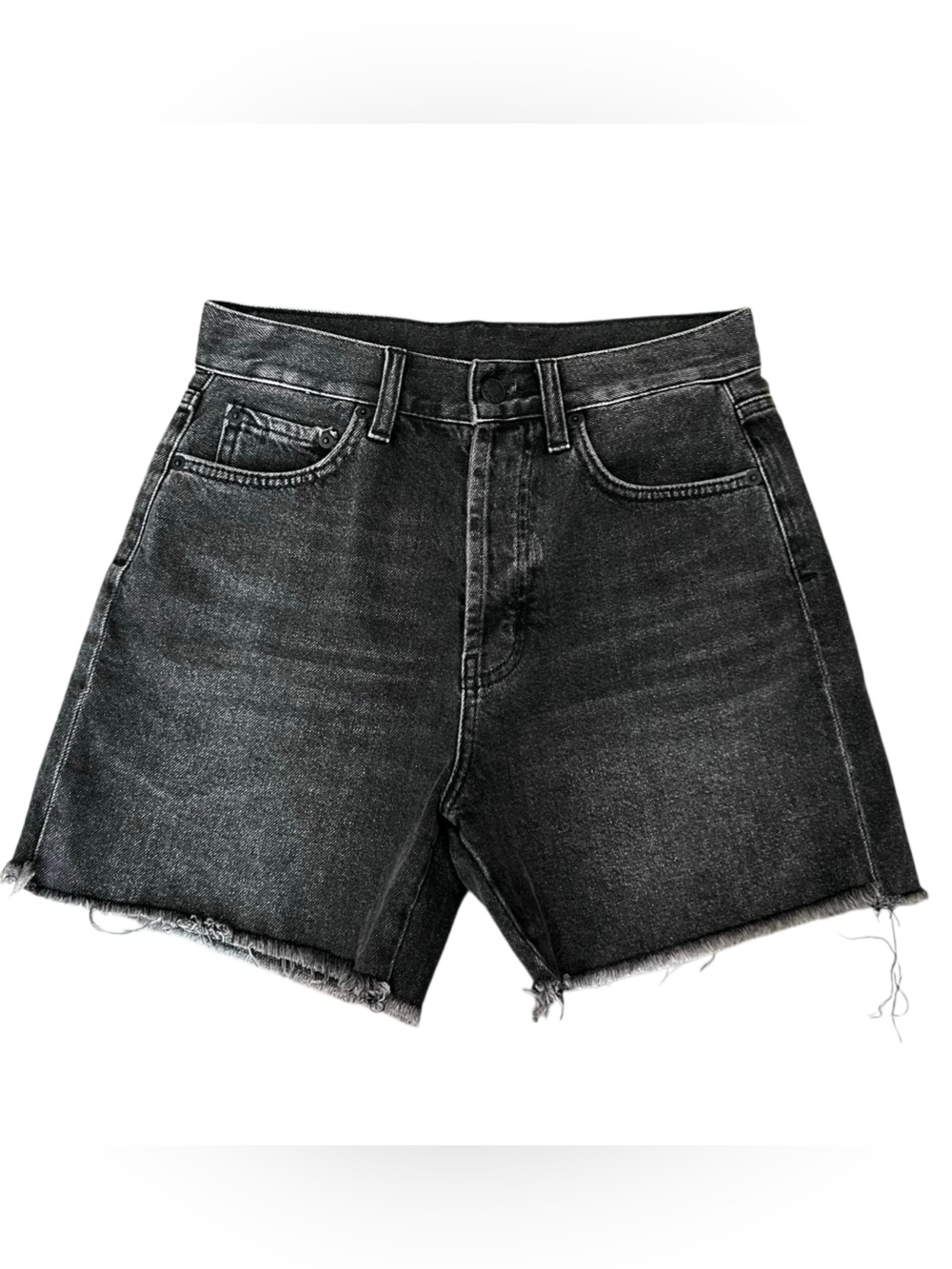 Rails High Rise A-line frayed hem Denim Shorts Size 26